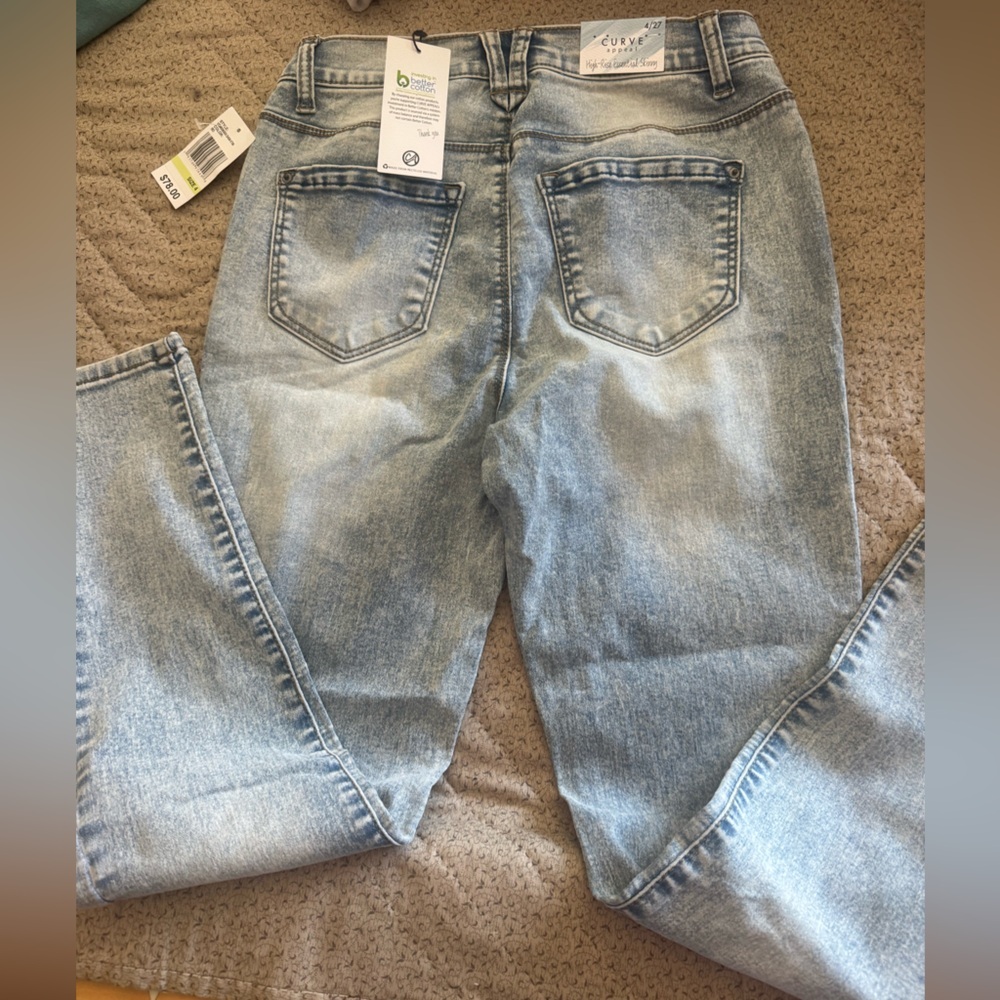 CURVE APPEAL tummy, tucking technology,Denim Jeans-essential skinny, high-rise👖 - Picture 2 of 13